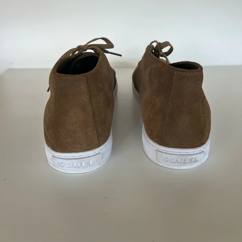 Sorel Cstreet Suede Waterproof Chukka Sneaker in Brown, size 11.5